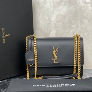 YSL SUNSET MEDIUM CHAIN BAG IN SMOOTH LEATHER